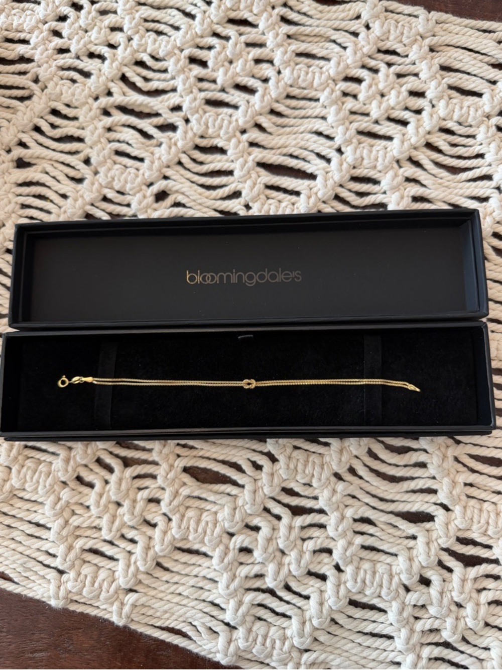 Alberto Amati 14k Yellow Gold Knotted Popcorn Bracelet - New in Box